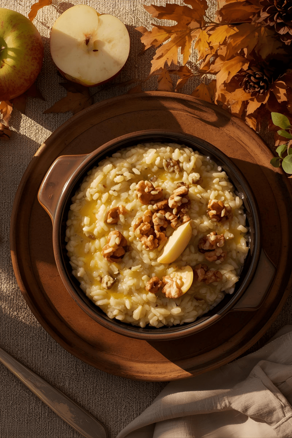 Apfel-Risotto mit Walnüssen und Gorgonzola – ein herbstliches Geschmackserlebnis