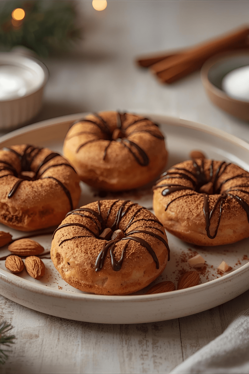 Mandel-Spekulatius-Protein-Donuts – schneller, gesunder Genuss aus dem&nbsp;Ofen
