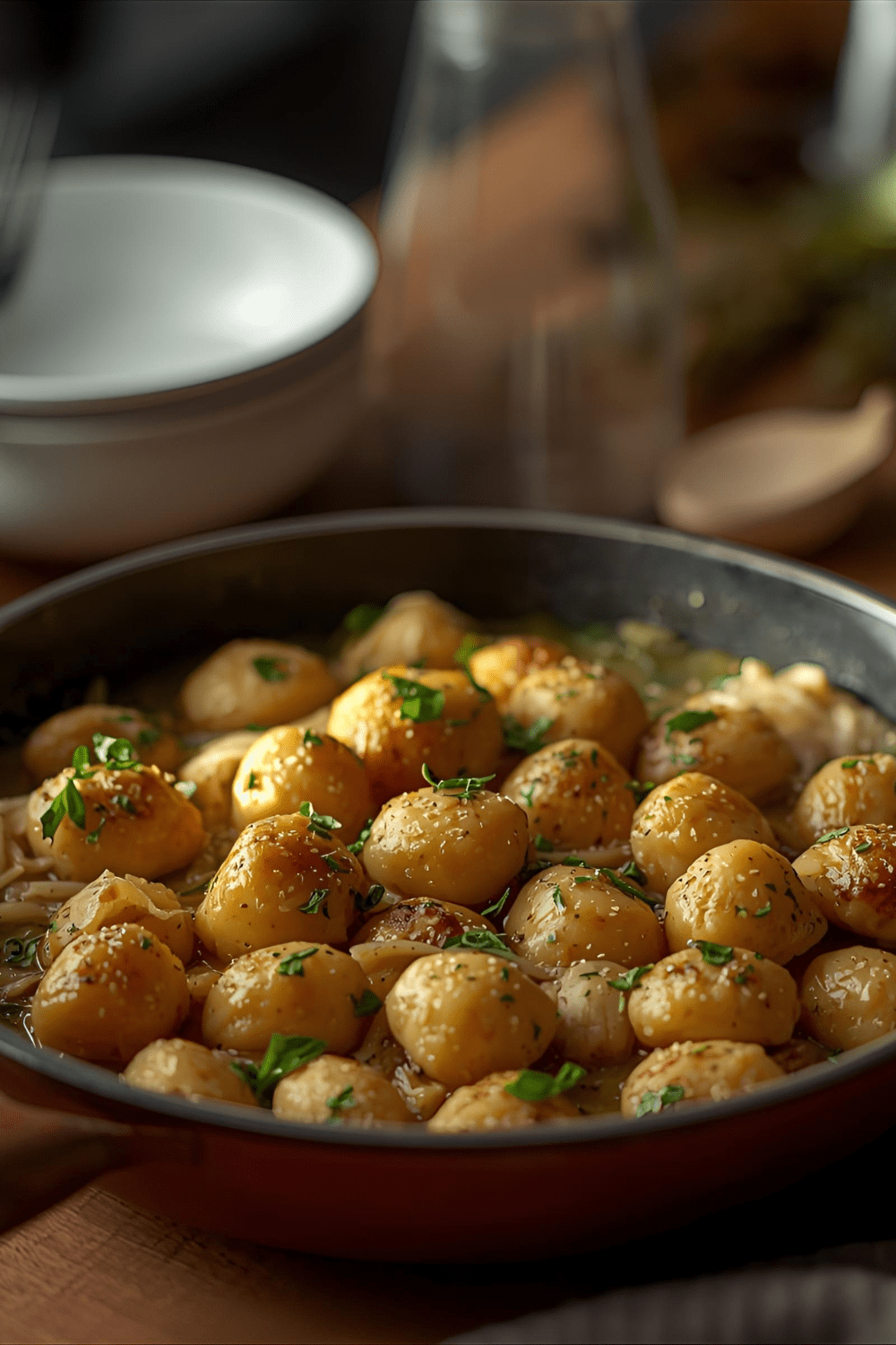 Gnocchipfanne mit Sauerkraut – schnelles vegetarisches&nbsp;Wintergericht