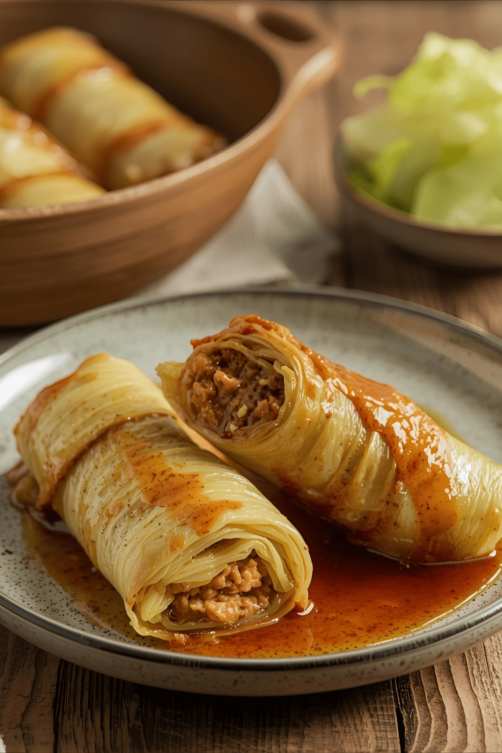 Kohlrouladen mit Soja-Füllung