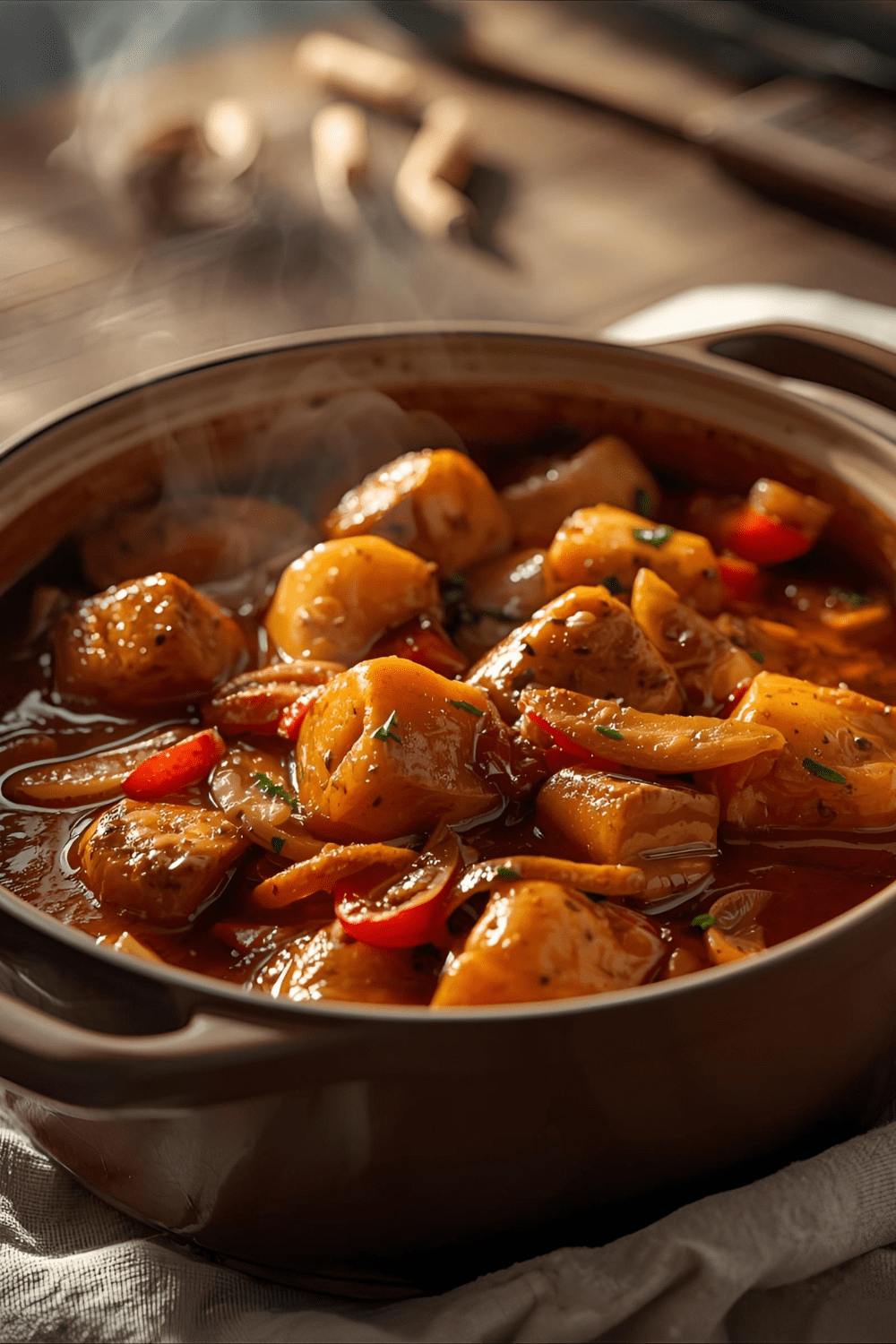 Gulasch mit Sojawürfeln