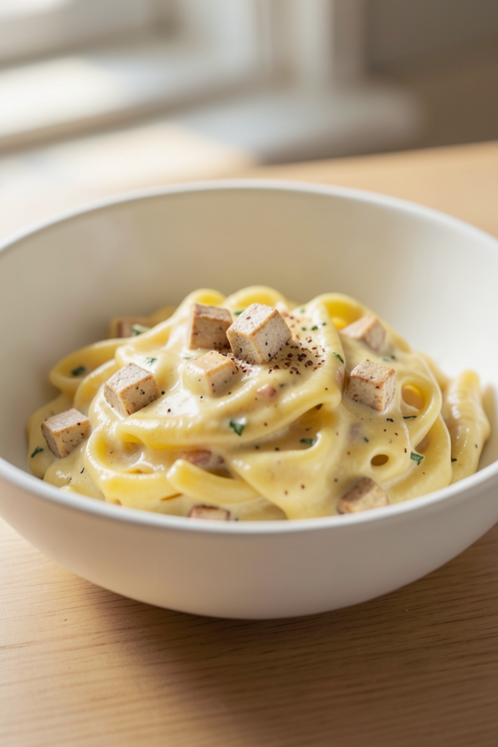 Vegetarische Carbonara – cremig, herzhaft & in 20 Minuten