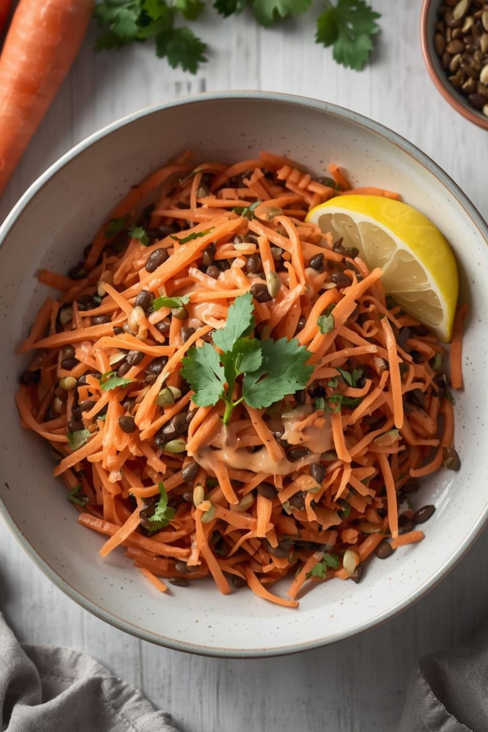 Karotten-Linsen-Slaw – frisch, sättigend & proteinreich