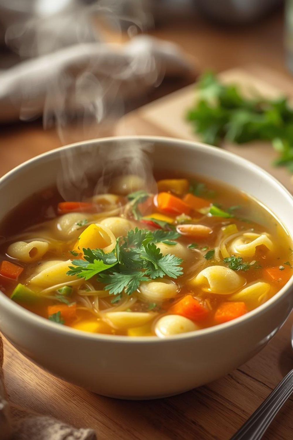 Vegane Gemüsesuppe mit Nudeln – einfach, gesund & wohltuend