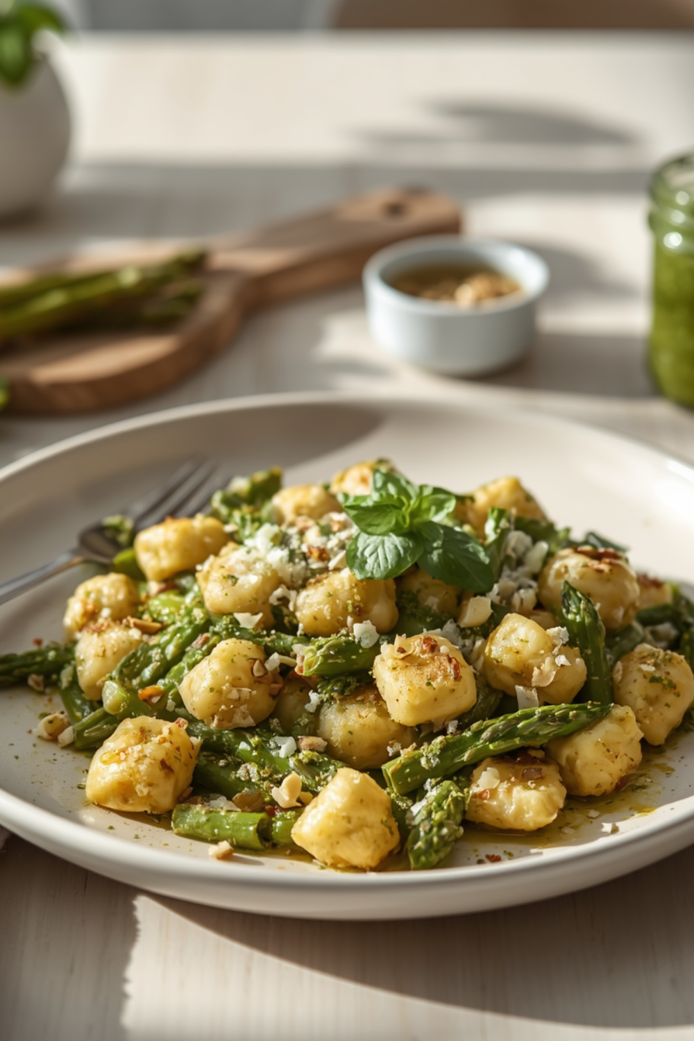 Gnocchi mit Spargel und Pesto: Schnelles Frühlingsgericht voller Geschmack