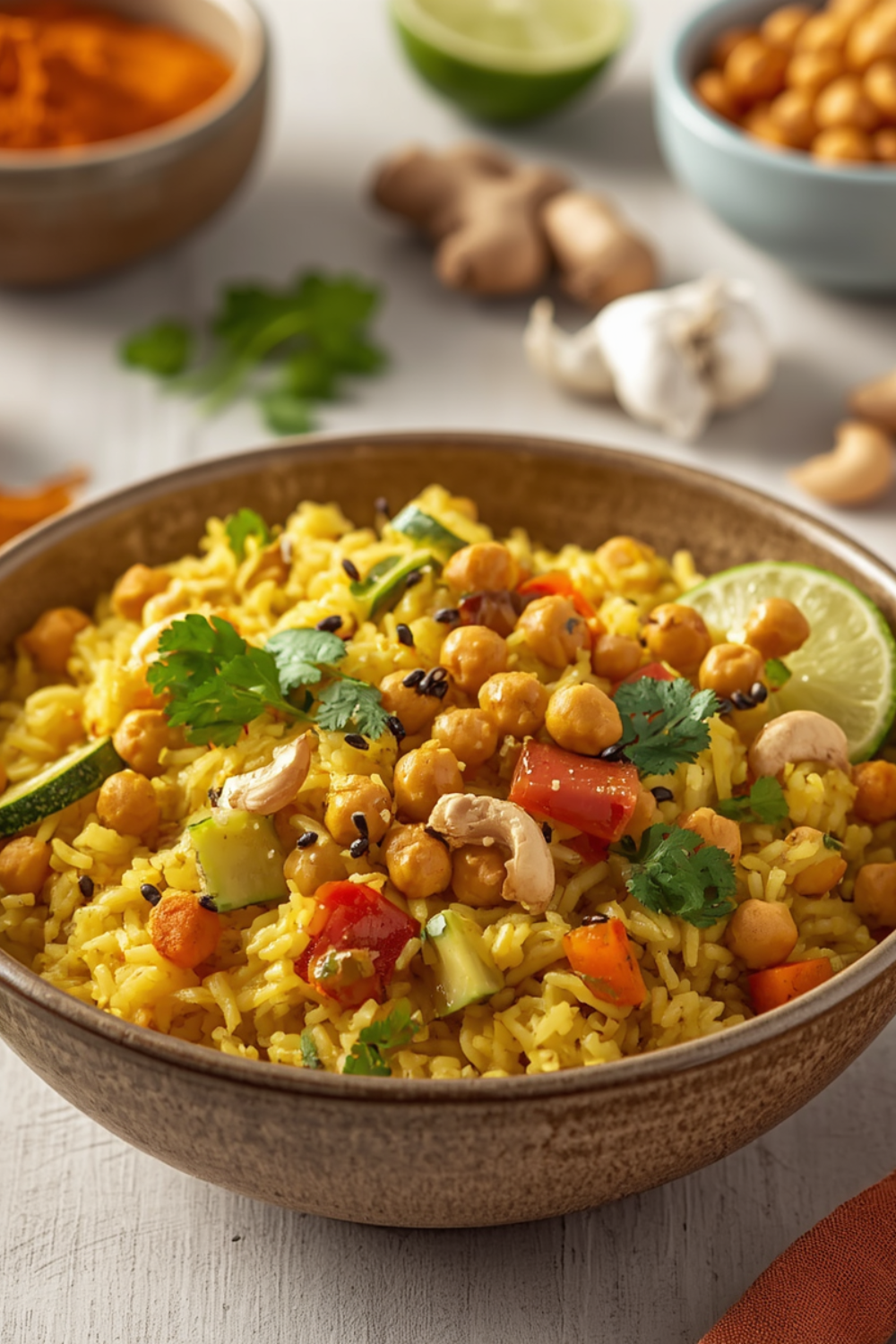 Curryreis mit Kichererbsen – Einfaches, veganes Wohlfühlgericht in 30 Minuten